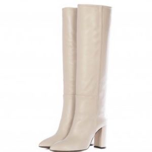Toral Tall Leather Ecru Boot